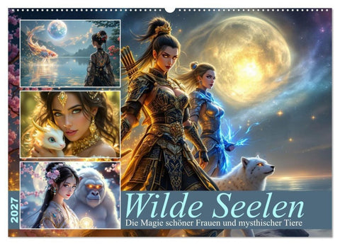 Wilde Seelen (Wandkalender 2027 DIN A2 quer), CALVENDO Monatskalender