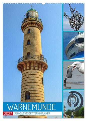 Sehnsuchtsort Warnemünde (Wandkalender 2027 DIN A2 hoch), CALVENDO Monatskalender