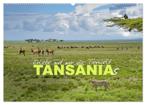 Erlebe mit mir die Tierwelt Tansanias (Wandkalender 2027 DIN A2 quer), CALVENDO Monatskalender