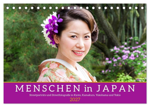 Menschen in Japan (Tischkalender 2027 DIN A5 quer), CALVENDO Monatskalender