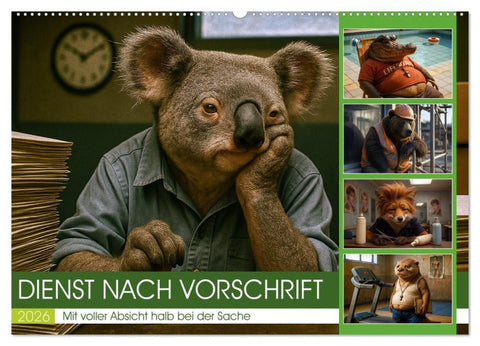 Dienst nach Vorschrift (Wandkalender 2026 DIN A2 quer), CALVENDO Monatskalender