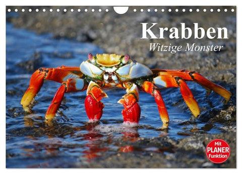 Krabben. Witzige Monster (Wandkalender 2027 DIN A4 quer), CALVENDO Monatskalender