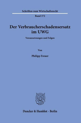 Der Verbraucherschadensersatz im UWG