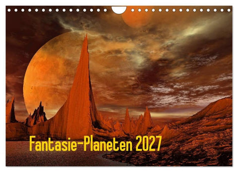 Fantasie-Planeten (Wandkalender 2027 DIN A4 quer), CALVENDO Monatskalender