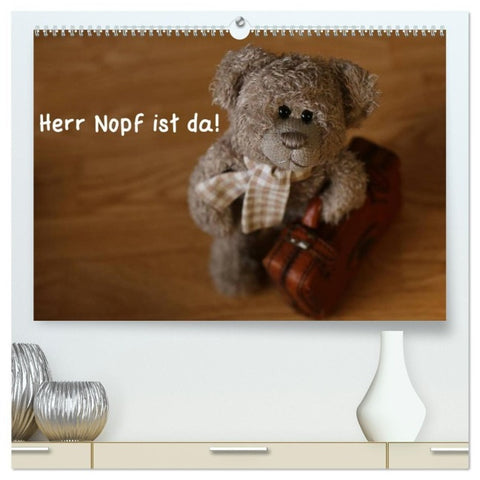 Herr Nopf ist da! (hochwertiger Premium Wandkalender 2027 DIN A2 quer), Kunstdruck in Hochglanz
