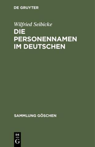 Die Personennamen im Deutschen