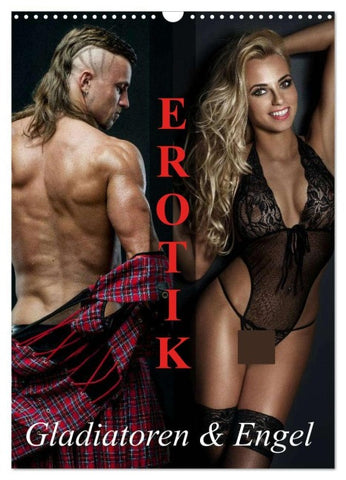 Erotik - Gladiatoren und Engel (Wandkalender 2026 DIN A3 hoch), CALVENDO Monatskalender
