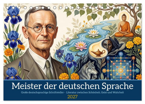 Meister der deutschen Sprache (Tischkalender 2027 DIN A5 quer), CALVENDO Monatskalender