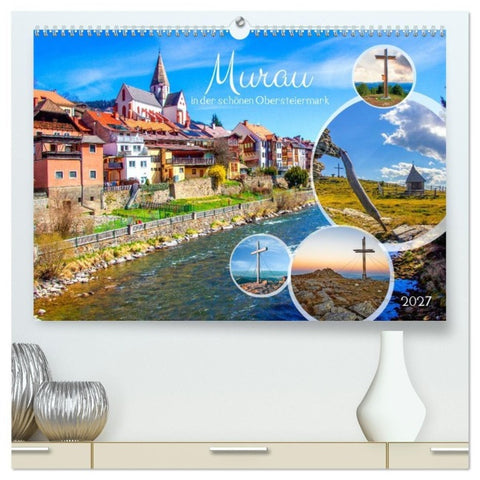 Murau (hochwertiger Premium Wandkalender 2027 DIN A2 quer), Kunstdruck in Hochglanz
