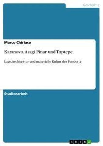 Karanovo, Asagi Pinar und Toptepe