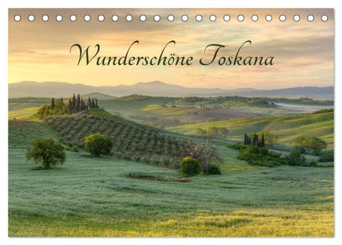 Wunderschöne Toskana (Tischkalender 2027 DIN A5 quer), CALVENDO Monatskalender