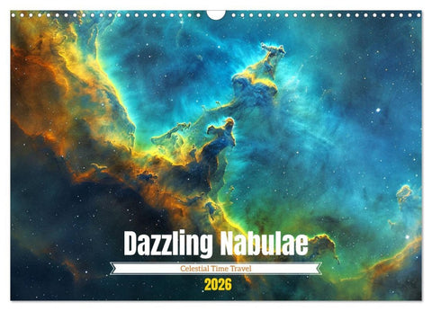 Dazzling Nebulae (Wall Calendar 2026 DIN A3 landscape), CALVENDO 12 Month Wall Calendar