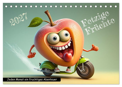 Fetzige Früchte (Tischkalender 2027 DIN A5 quer), CALVENDO Monatskalender