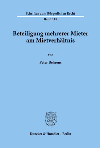 Beteiligung mehrerer Mieter am Mietverhältnis.