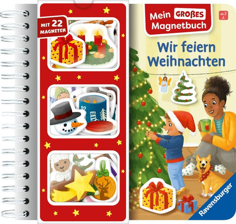 Mein großes Magnetbuch - Wir feiern Weihnachten: Mit 22 Magneten