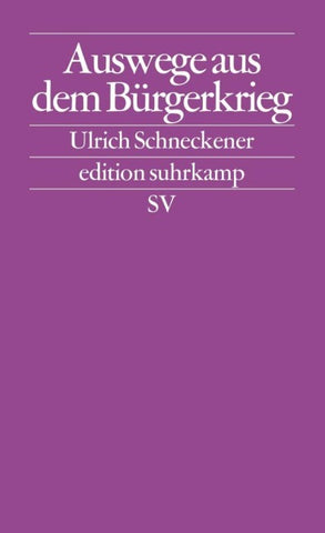 Auswege aus dem Bürgerkrieg