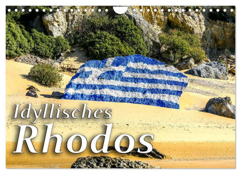 Idyllisches Rhodos (Wandkalender 2026 DIN A4 quer), CALVENDO Monatskalender