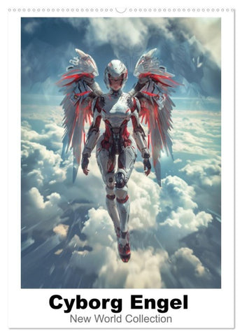 Cyborg Engel (Wandkalender 2027 DIN A2 hoch), CALVENDO Monatskalender