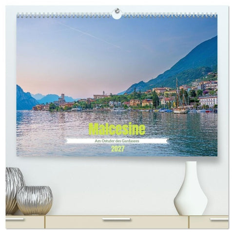 Malcesine - Am Ostufer des Gardasees (hochwertiger Premium Wandkalender 2027 DIN A2 quer), Kunstdruck in Hochglanz