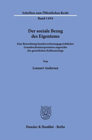 Der soziale Bezug des Eigentums.