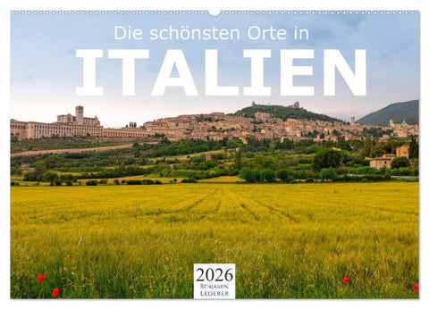 Die schönsten Orte in Italien. (Wandkalender 2026 DIN A2 quer), CALVENDO Monatskalender