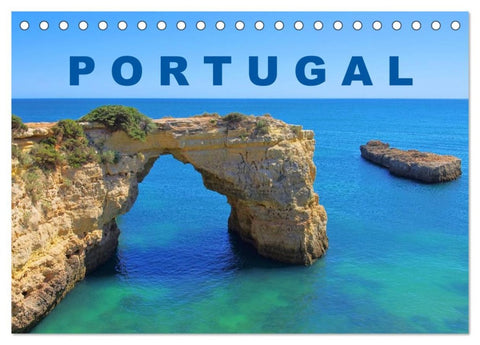 Portugal (Tischkalender 2026 DIN A5 quer), CALVENDO Monatskalender