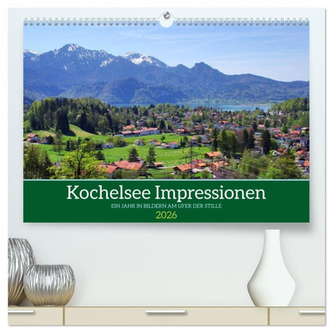 Kochelsee Impressionen - Ein Jahr in Bildern am Ufer der Stille (hochwertiger Premium Wandkalender 2026 DIN A2 quer), Kunstdruck in Hochglanz