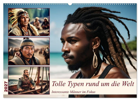 Tolle Typen rund um die Welt (Wandkalender 2027 DIN A2 quer), CALVENDO Monatskalender