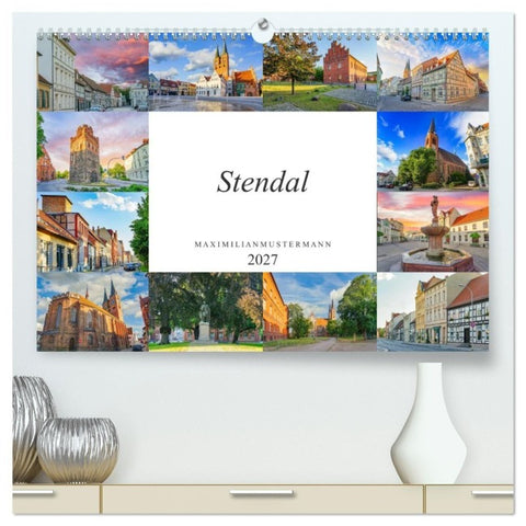 Stendal Impressionen (hochwertiger Premium Wandkalender 2027 DIN A2 quer), Kunstdruck in Hochglanz