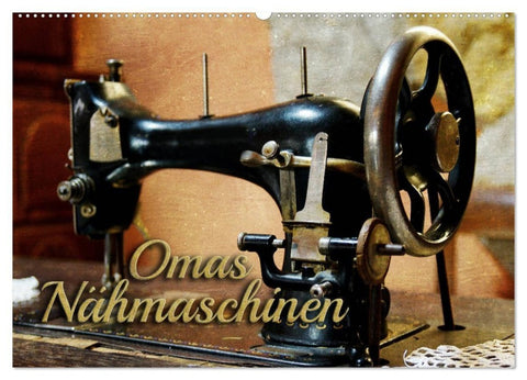 Omas Nähmaschinen (Wandkalender 2027 DIN A2 quer), CALVENDO Monatskalender