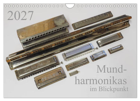 Mundharmonikas im Blickpunkt (Wandkalender 2027 DIN A4 quer), CALVENDO Monatskalender