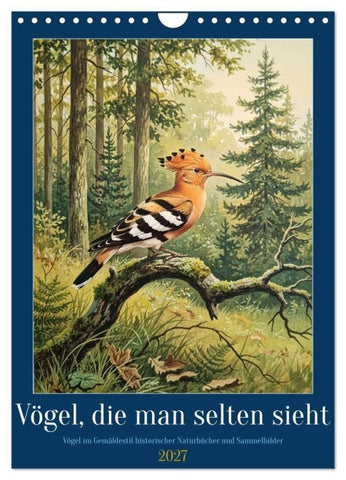 Vögel, die man selten sieht (Wandkalender 2027 DIN A4 hoch), CALVENDO Monatskalender