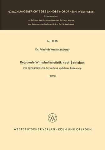 Regionale Wirtschaftsstatistik nach Betrieben