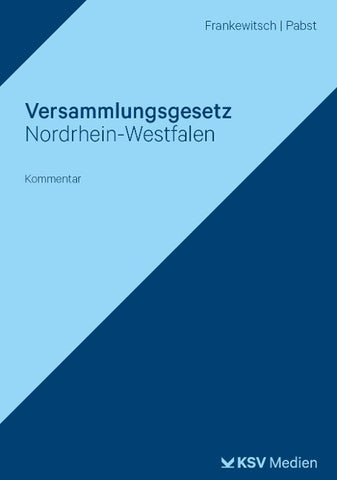 Versammlungsgesetz Nordrhein-Westfalen