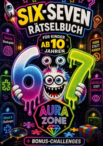 67 Rätselbuch für Kinder ab 10 Jahren: Geniale Denkspiele Rätsel & Challenges – HIRN STATT HANDY, RÄTSELN STATT SCROLLEN