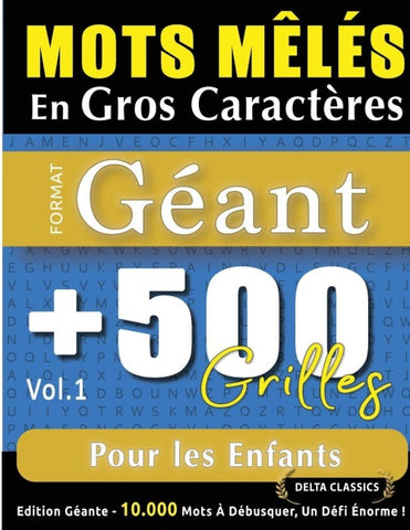 MOTS MÊLÉS EN GROS CARACTÈRES FORMAT GÉANT