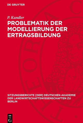 Problematik der Modellierung der Ertragsbildung