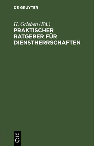 Praktischer Ratgeber für Dienstherrschaften
