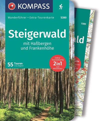 KOMPASS Wanderführer Steigerwald mit Haßbergen und Frankenhöhe, 55 Touren mit Extra-Tourenkarte