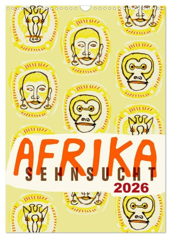 Afrika-Sehnsucht 2026 (Wandkalender 2026 DIN A3 hoch), CALVENDO Monatskalender