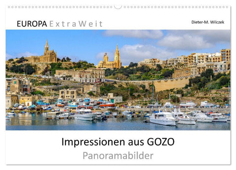 Impressionen aus GOZO - Panoramabilder (Wandkalender 2026 DIN A2 quer), CALVENDO Monatskalender