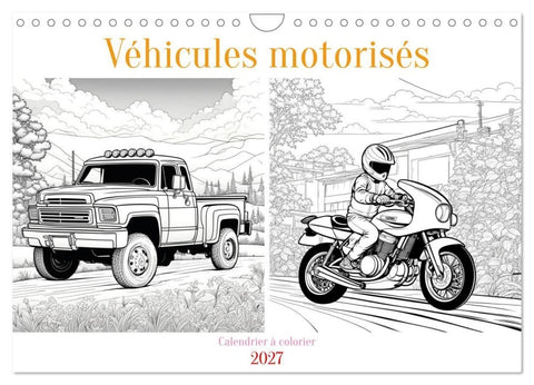 Véhicules motorisés (Calendrier mural 2027 DIN A4 vertical), CALVENDO calendrier mensuel