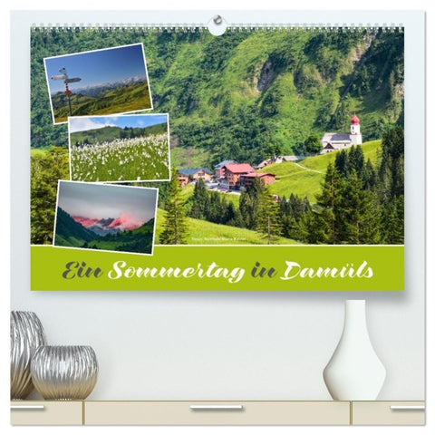 Ein Sommertag in Damüls (hochwertiger Premium Wandkalender 2027 DIN A2 quer), Kunstdruck in Hochglanz