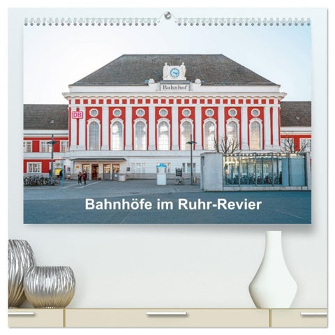 Bahnhöfe im Ruhr-Revier (hochwertiger Premium Wandkalender 2027 DIN A2 quer), Kunstdruck in Hochglanz