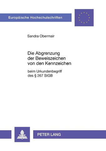 Die Abgrenzung der Beweiszeichen von den Kennzeichen