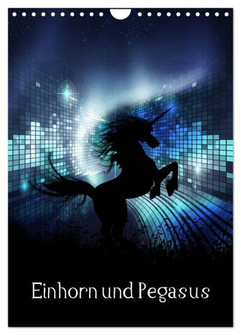 Einhorn und Pegasus (Wandkalender 2026 DIN A4 hoch), CALVENDO Monatskalender