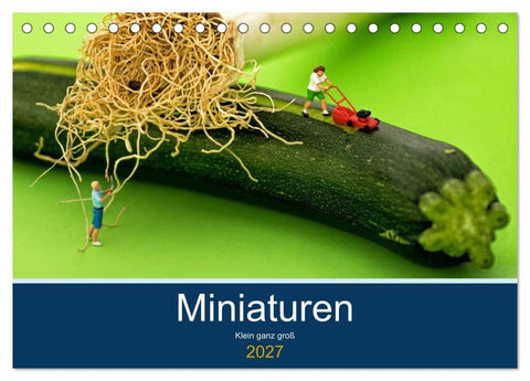 Miniaturen - Klein ganz groß (Tischkalender 2027 DIN A5 quer), CALVENDO Monatskalender