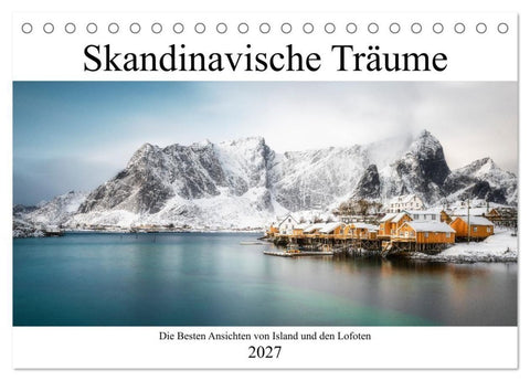 Skandinavischer Traum (Tischkalender 2027 DIN A5 quer), CALVENDO Monatskalender