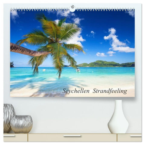 Seychellen Strandfeeling (hochwertiger Premium Wandkalender 2026 DIN A2 quer), Kunstdruck in Hochglanz