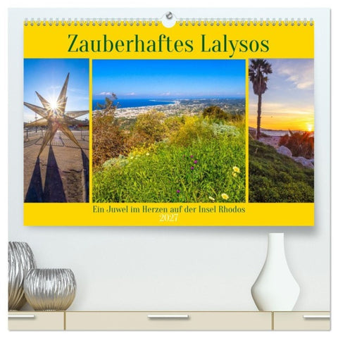Zauberhaftes Lalysos (hochwertiger Premium Wandkalender 2027 DIN A2 quer), Kunstdruck in Hochglanz